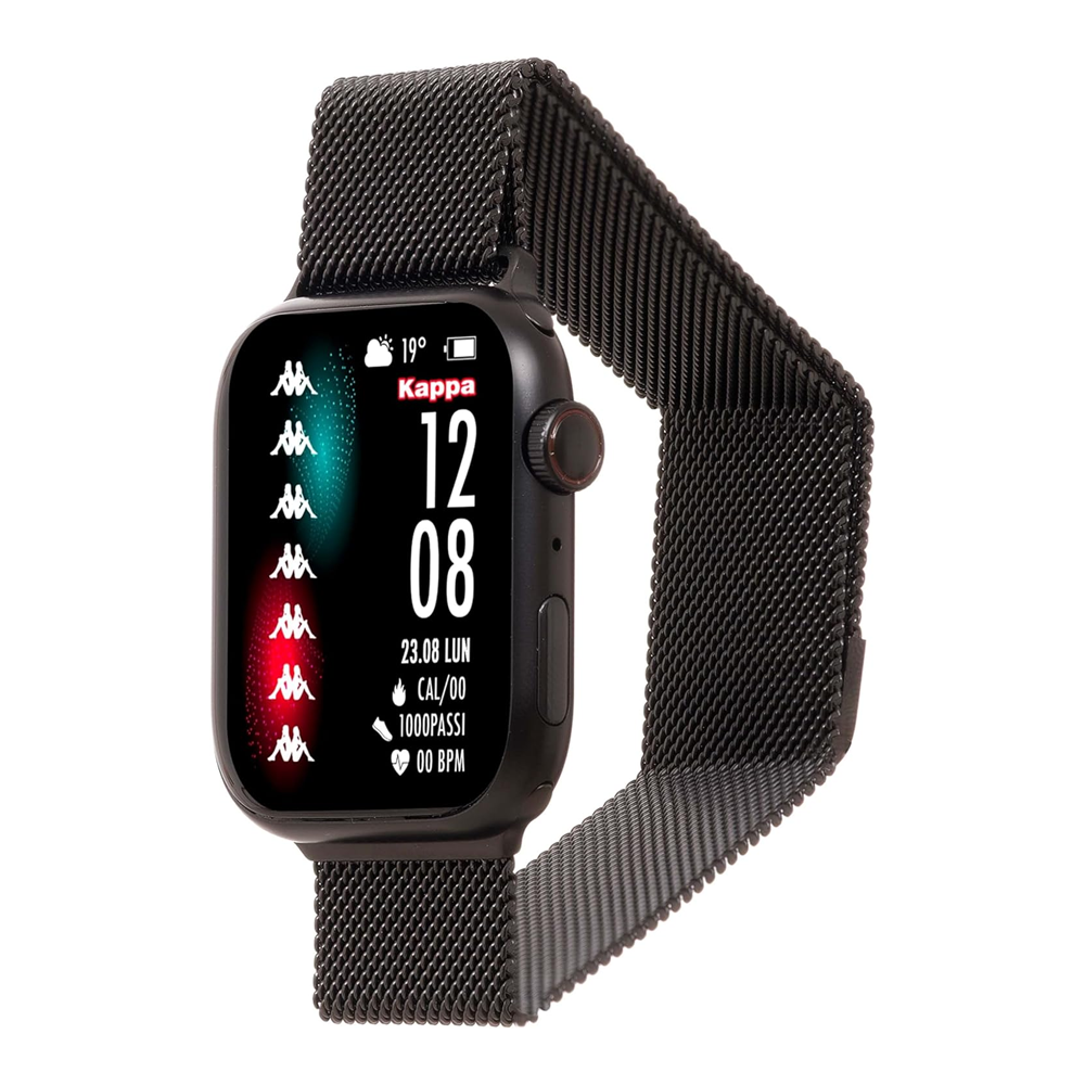 SMARTWATCH KAPPA CON CINTURINO IN METALLO BLACK