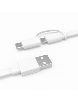 HUAWEI CAVO 2 IN 1 TYPE-C + MICRO USB, ACCESSORIO ORIGINALE, BIANCO