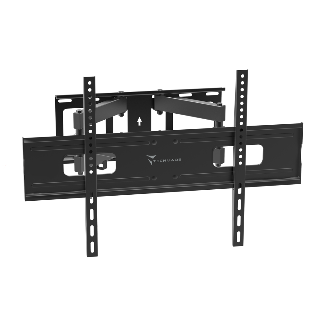 STAFFA MONTAGGIO PER TV A MURO CON BRACCIO DOPPIO INCLINABILE TECHMADE